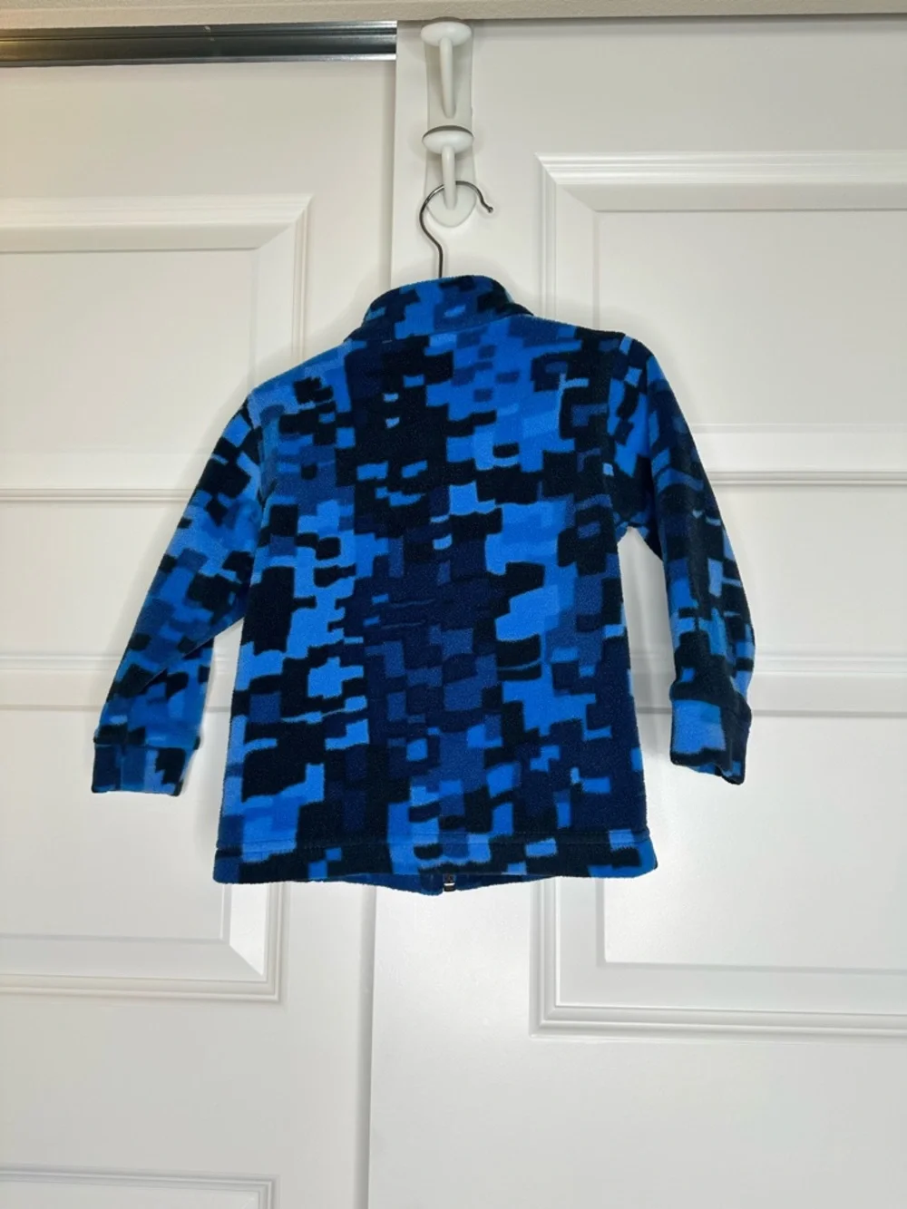 Columbia Zing III Fleece Jacket Toddler 18-24M Blue Camo Full Zip EUC